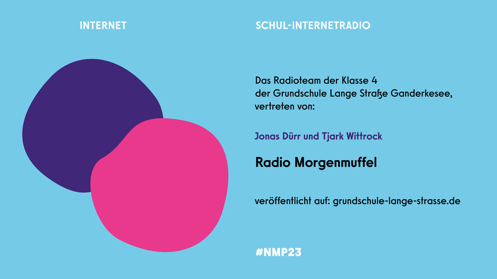 Nominierte Schul-Internetradio Radioteam Klasse 4 der Grundschule Lange Straße Ganderkesee