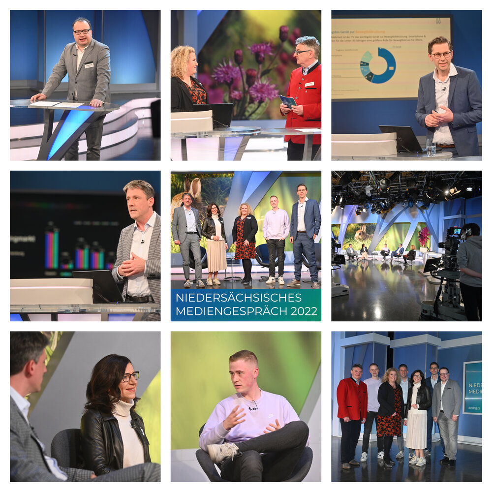 Fotocollage Niedersächsisches Mediengespräch 2022 